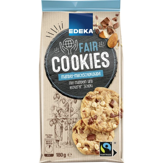 Cookies Mandel-Milchschokolade 180G 3 Cookies Mandel-Milchschokolade 180G