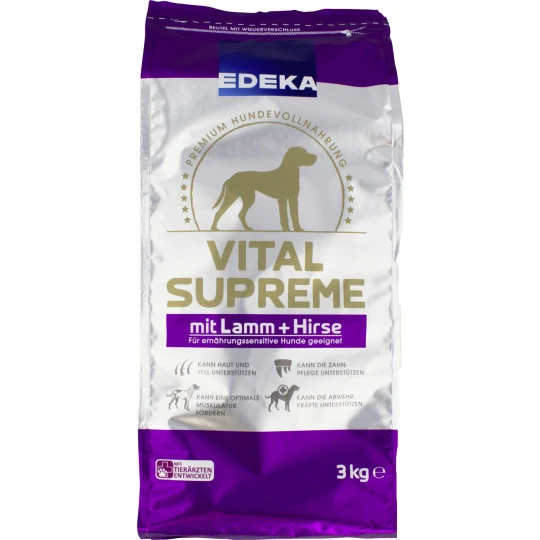 EDEKA Vital Supreme Mit Lamm & Hirse 3KG 3 EDEKA Vital Supreme Mit Lamm & Hirse 3KG