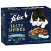 Felix Tasty Shreds Geschmacksvielfalt Aus Dem Wasser 10x80G -Purina Verkäufe felixtastyshredswasser