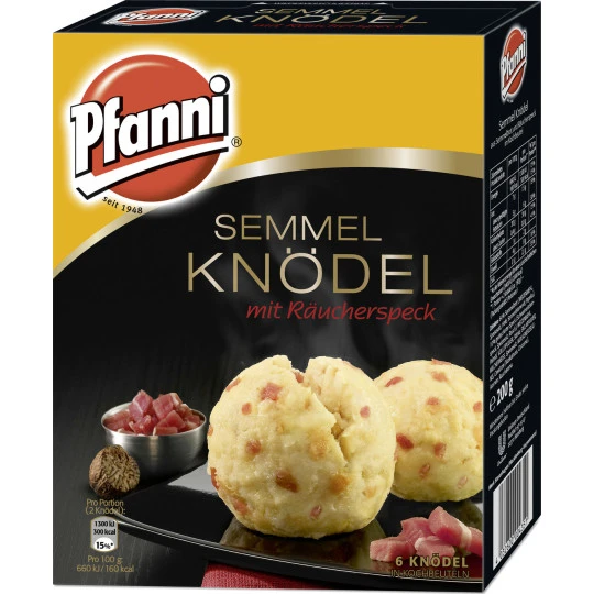 Semmel Knödel Mit Räucherspeck Im Kochbeutel - 6 Knödel 200G 3 Semmel Knödel Mit Räucherspeck Im Kochbeutel - 6 Knödel 200G
